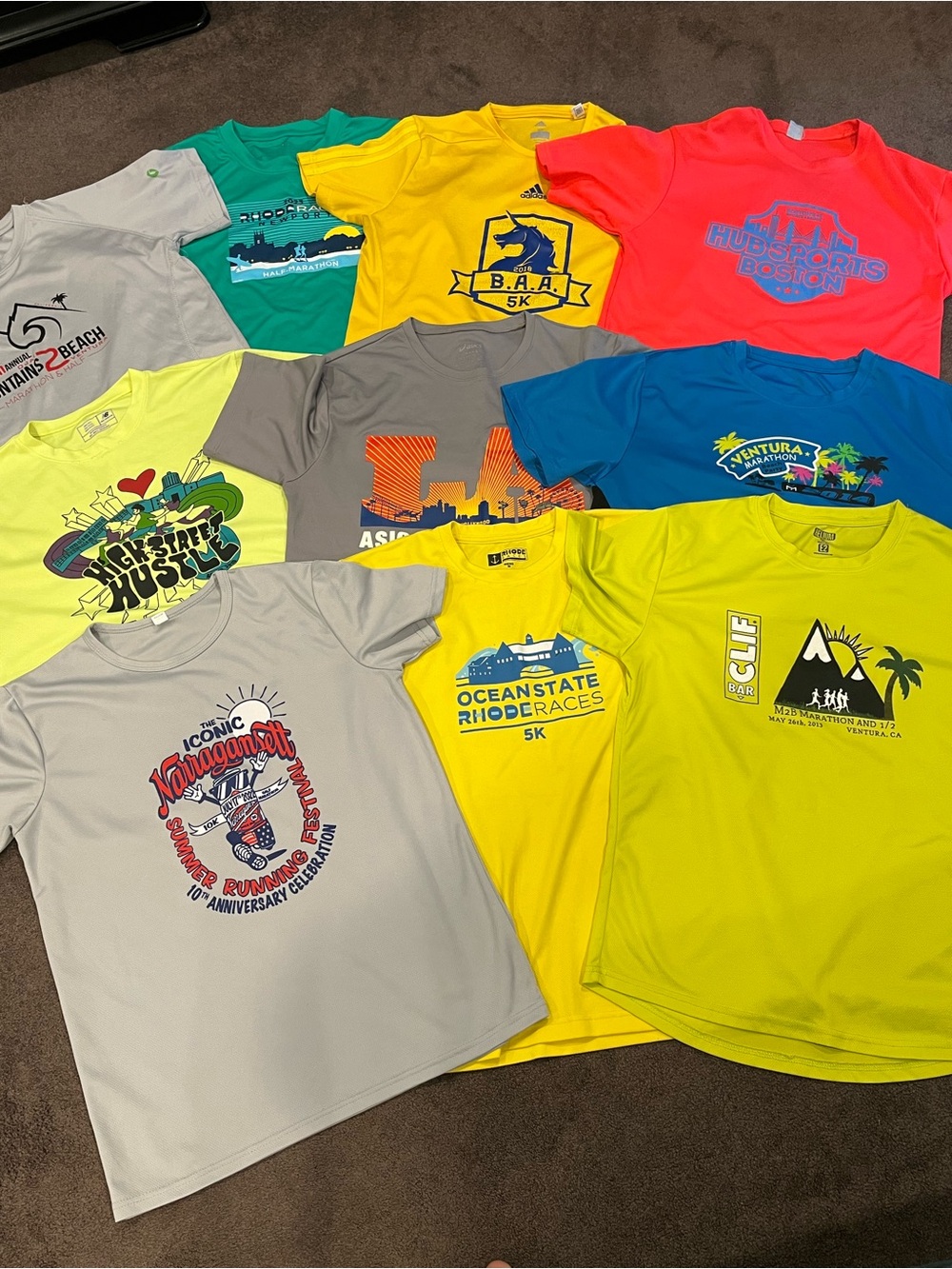 10 Men’s Medium moisture wicking running shirts